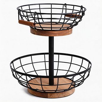 Splendid Frame 2 tier Fruit Basket Bowl