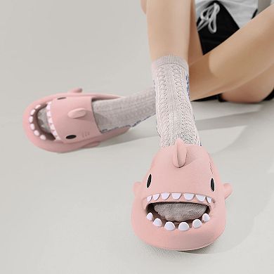Shark Slides Cloud Slippers Anti-slip Beach Pool Shoes Thick Sole