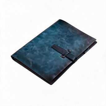 A5 Reusable Vintage Leather Notebook- Refillable Leather Binder Journal