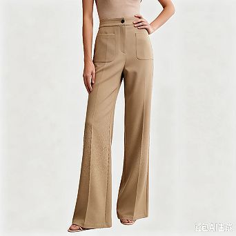 Womens Wide Leg Dress Pants Business Casual Flowy Work Palazzo Pants High Waisted Slacks Trousers