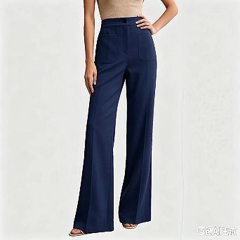Womens Wide Leg Dress Pants Business Casual Flowy Work Palazzo Pants High Waisted Slacks Trousers