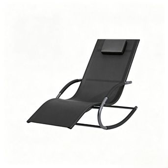 Patio Lounger with Soft Breathable Tesla Fabric
