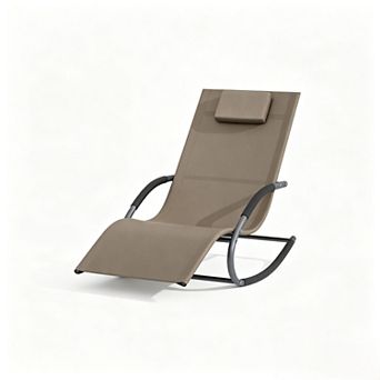 Patio Lounger with Soft Breathable Tesla Fabric