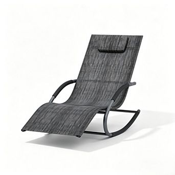 Patio Lounger with Soft Breathable Tesla Fabric