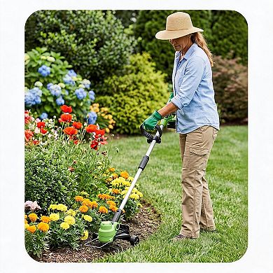 12" 2-in-1 Cordless String Trimmer & Leaf Blower Combo, Battery Powered Lightweight Weed Wacker