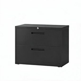 Secure 2-Drawer or 2-Drawer File Cabinet Metal Lockable Storage for Letter/Legal/A4