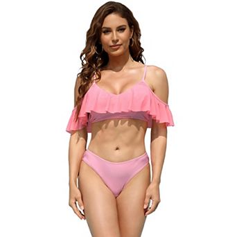 Ruffle Bikini Sets Two Piece Bikini Swimsuit for Women Beach Vacation Outfits
