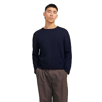 Jack And Jones Mens Flat Knit Crew Neck Pullover