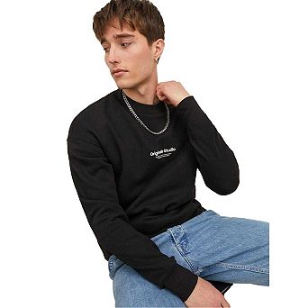 Jack And Jones Mens Crew Neck Relaxed Fit Sweatshirt