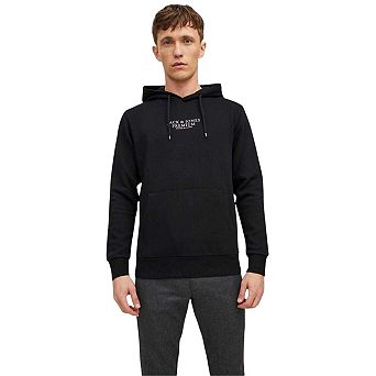 Jack And Jones Mens Bluarchie Logo Long-Sleeved Hoodie
