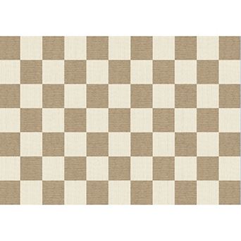 Modern Rugs for Living Room Washable Checkered Floor Mat Foldable Geometric Bedroom Carpet