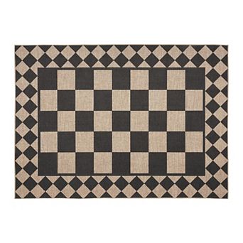 Washable Easy Jute Rugs for Living Room Modern Checkered Bedroom Geometric Outdoor Carpe