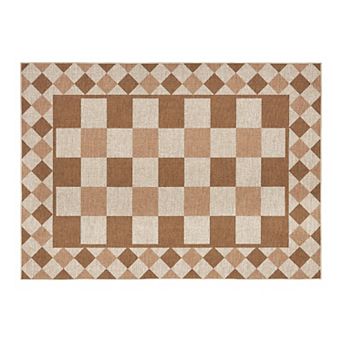 Washable Easy Jute Rugs for Living Room Modern Checkered Bedroom Geometric Outdoor Carpe