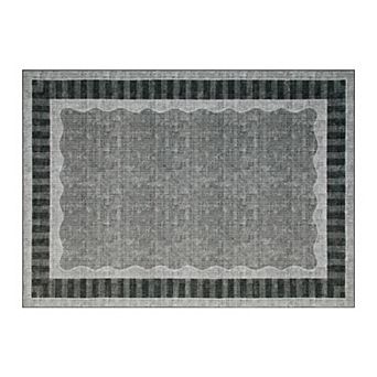 Modern Abstract Geometric Area Rug Washable Non-Slip Bordered Floor Cover Carpet for Living Room