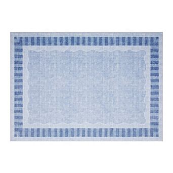 Modern Abstract Geometric Area Rug Washable Non-Slip Bordered Floor Cover Carpet for Living Room