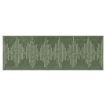 Modern Line Machine Washable Area Rug Low-Pile Non-Slip Carpet for Bedroom Living Room Porch