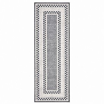 Washable Area Rug, Modern Grid Pattern, Non-Slip, Foldable, for Living Room, Bedroom, Dining Room