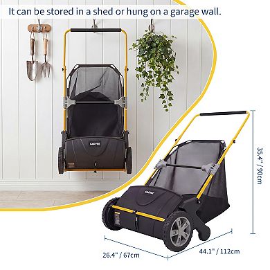 Manual Push Lawn Mower Hand-Powered Reel Grass Cutter