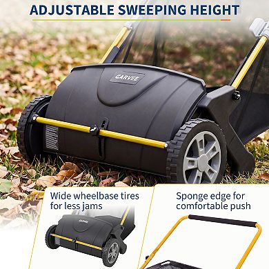 Manual Push Lawn Mower Hand-Powered Reel Grass Cutter