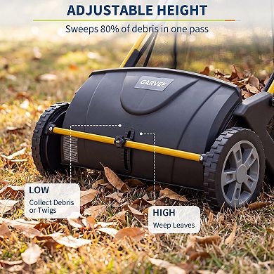 Manual Push Lawn Mower Hand-Powered Reel Grass Cutter
