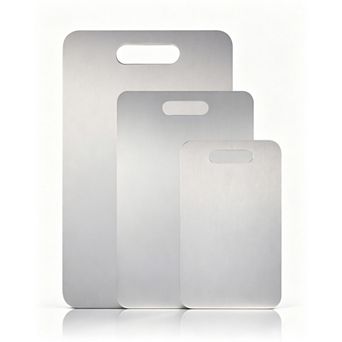 Titanium Cutting Board Set of 3, Pure Titanium Kitchen Chopping Boards Non Toxic