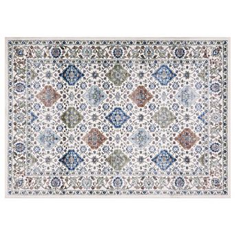 Area Rug Floral Rug Vintage Distressed Carpet Washable Area Rug Foldable Floor Cover for Bedroom