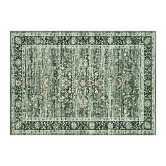 Boho Area Rugs Vintage Area Rugs Non-Slip Reversible Machine Washable Rug for Living Room Bedroom