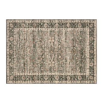 Boho Area Rugs Vintage Area Rugs Non-Slip Reversible Machine Washable Rug for Living Room Bedroom