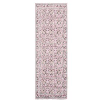 Washable Vintage Area Rug Soft Low-Pile Non-Slip Carpet for Living Room Bedroom Dining Room