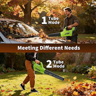 20V Cordless Garden Tool Combo, 22" Hedge Trimmer & 650 CFM Leaf Blower Set