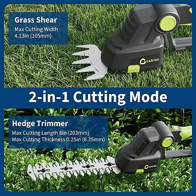 20V Wireless Hedge Trimmer & Leaf Blower Combo - Powerful, Lightweight Electric Garden Tools Set