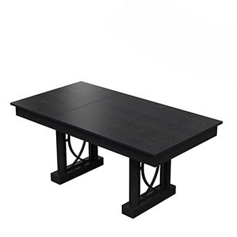 71-Inch Dining Table for 6-8 with 2 Drawers