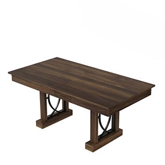 71-Inch Dining Table for 6-8 with 2 Drawers