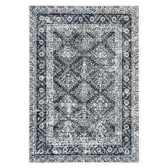 Area Rugs Washable Rugs for Living Room Vintage Carpet Boho Farmhouse Non-Slip Area Rug