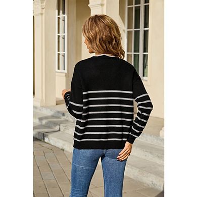 Womens Cardigan Sweaters V Neck Long Sleeve Open Front Bow Tie Knit Lightweight Fall Outerwear