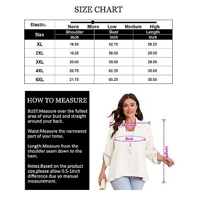 Women Plus Size Blazer Notch Lapel Asymmetric Hem Roll Tab Sleeve Casual Business Suit Jacket