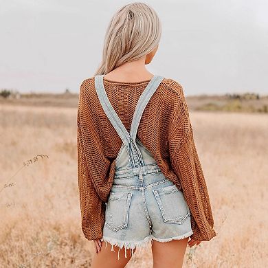 Women Denim Overall Shorts Adjustable Strap Rompers