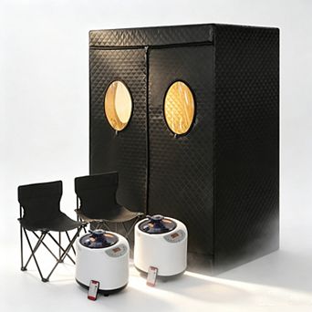 Portable Steam Sauna Tent with Chair & Remote, Personal Home Spa for Full Body, Auto Shut-Off