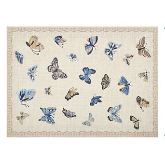 Area Rug Butterfly Boho Home Decor Washable Carpet for Living Room Bedroom Modern Velvet Mat
