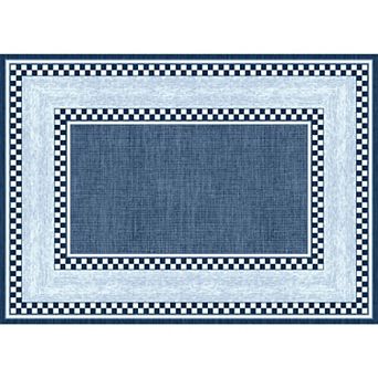 Modern Checkered Area Rug Washable Area Rug Non-Slip Carpet Floor Mat for Living Room, Bedroom