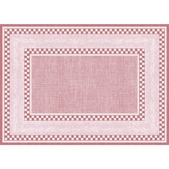 Modern Checkered Area Rug Washable Area Rug Non-Slip Carpet Floor Mat for Living Room, Bedroom