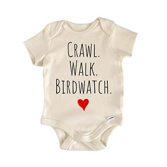 Crawl Walk Birdwatch Newborn Baby Onesie®