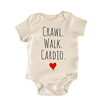 Crawl Walk Cardio Newborn Baby Onesie®