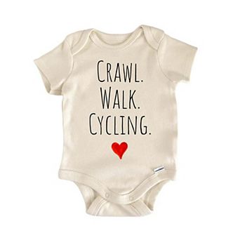Crawl Walk Cycling Newborn Baby Onesie®