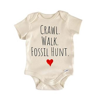 Crawl Walk Fossil Hunt Newborn Baby Onesie®