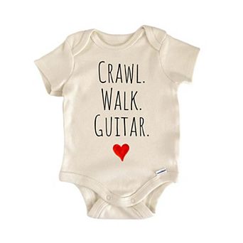 Crawl Walk Guitar Newborn Baby Onesie®