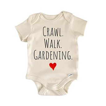 Crawl Walk Gardening Newborn Baby Onesie®