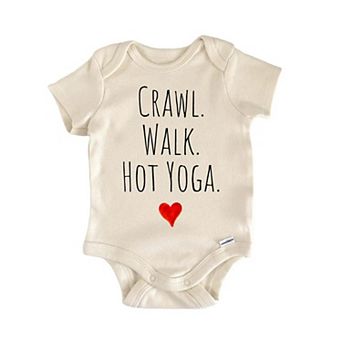 Crawl Walk Hot Yoga Newborn Baby Onesie®