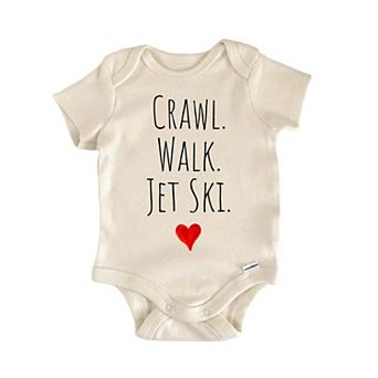 Crawl Walk Jet Ski Newborn Baby Onesie®