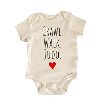 Crawl Walk Judo Newborn Baby Onesie®